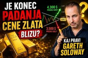 Je konec padanja cene zlata blizu? Kaj pravi Gareth Soloway