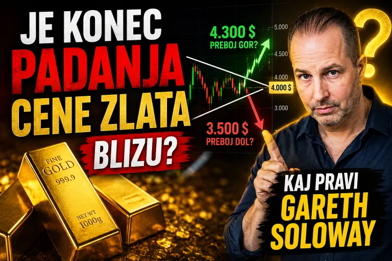 Je konec padanja cene zlata blizu? Napoved priznanega analitika